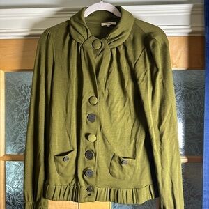 KENZO PARIS | Green Sweater (mismatched Buttons - Intentional)